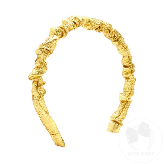 Wee Ones Headband - Metallic Gold