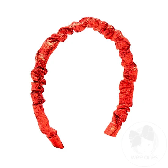 Wee Ones Headband - Metallic Red