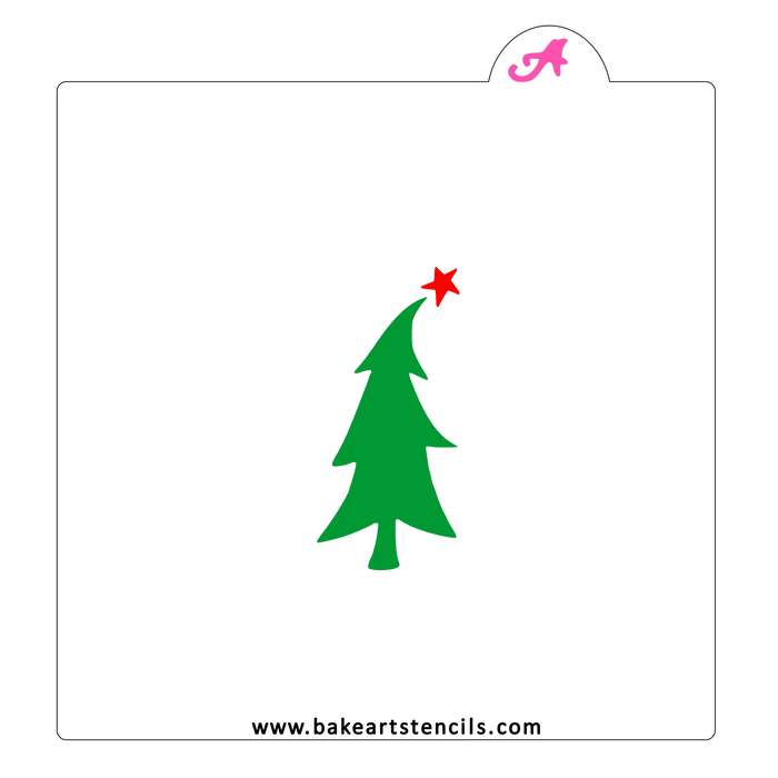 Whimsy Tree Cookie Stencil bakeartstencil