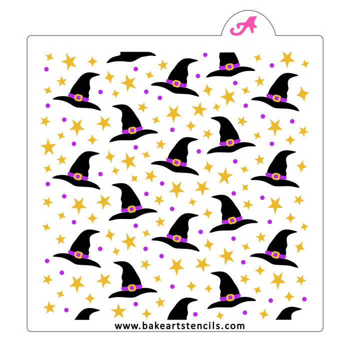 Witch Magic Cookie Stencil Set bakeartstencil