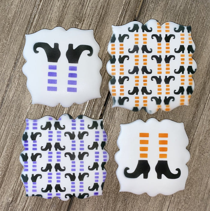 Witchy Witch Feet Pattern Stencil Set bakeartstencil