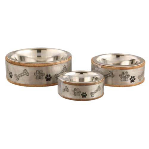 Wooden Sleeve With Silver Paw