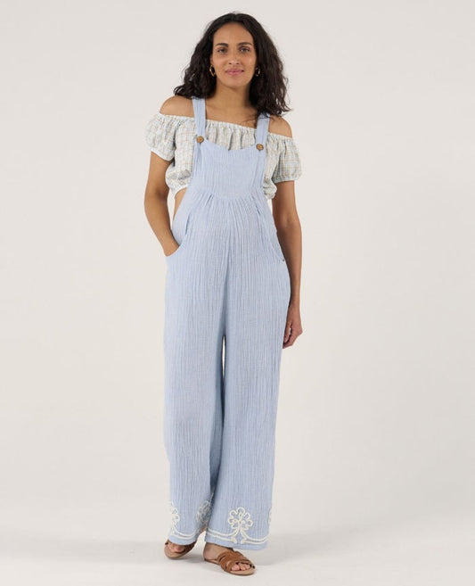 Yael nursing and maternity dungaree - Blue