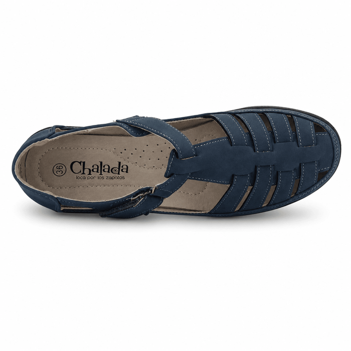Zapato Azul Mujer Casual Chalada Deco Zapatos planos Chalada