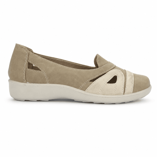 Zapato Beige Mujer Casual Chalada Deco Zapatos planos Chalada
