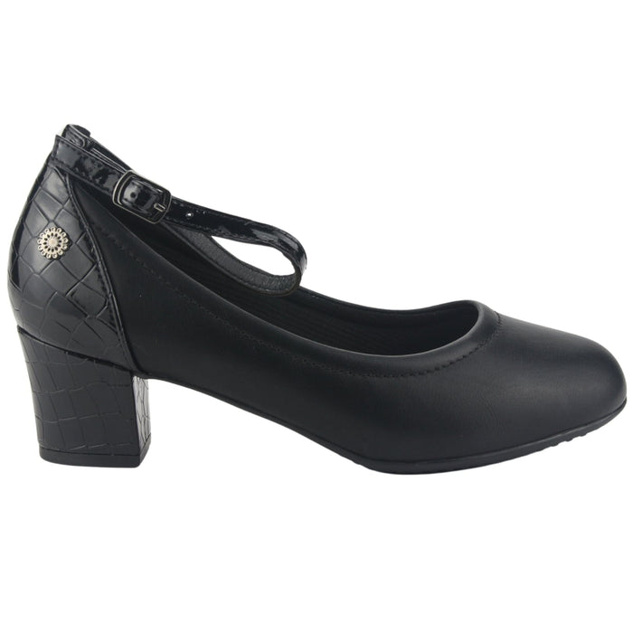 Zapato Chalada Mujer Flexi-27 Negro Casual Mocasines Taco Chalada