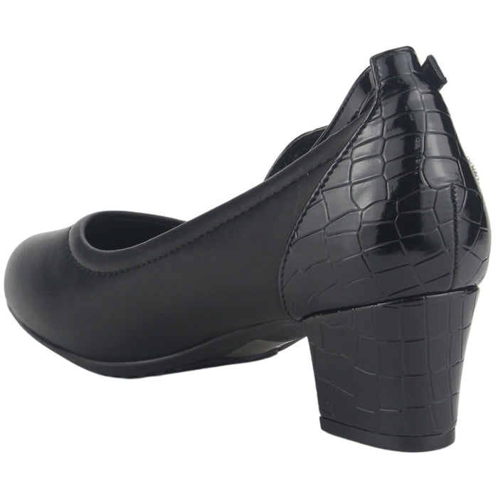 Zapato Chalada Mujer Flexi-27 Negro Casual Mocasines Taco Chalada