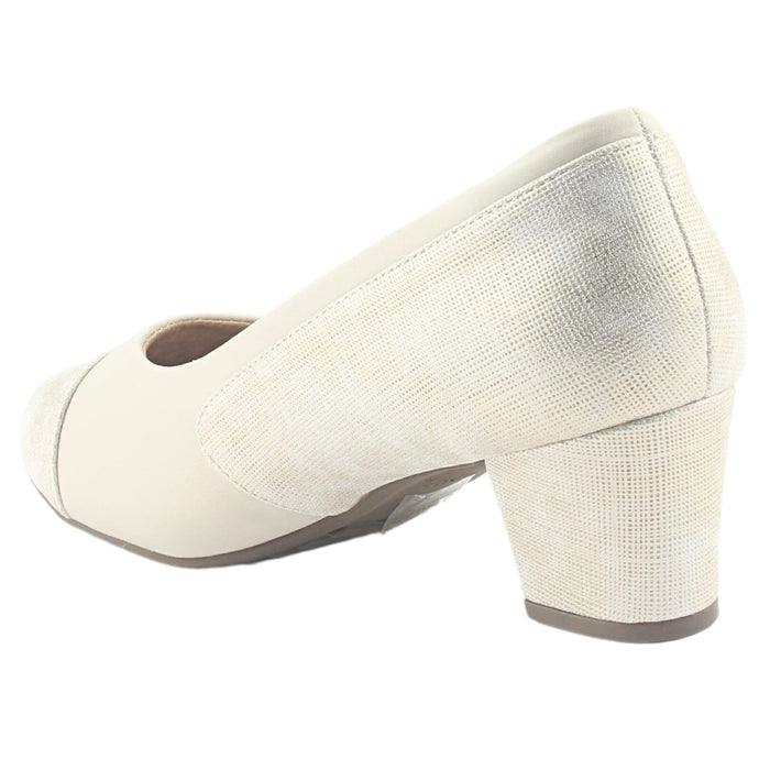 Zapato Chalada Mujer Flexi-52 Beige Casual Zapatos Taco Chalada