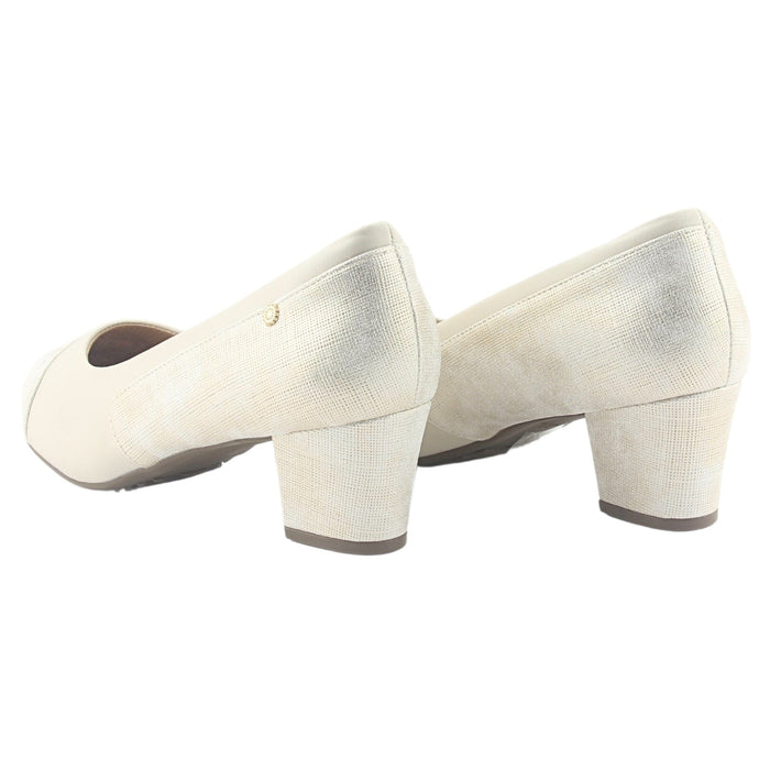 Zapato Chalada Mujer Flexi-52 Beige Casual Zapatos Taco Chalada
