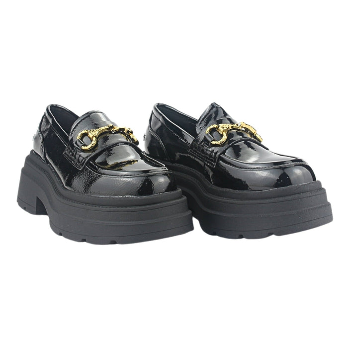 Zapato Chalada Mujer Gate-11 Negro Casual Mocasines Plataforma Chalada