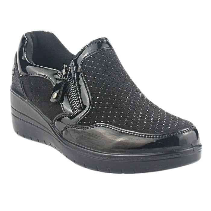 Zapato Chalada Mujer Matter-15 Negro Casual Botines Taco Chalada