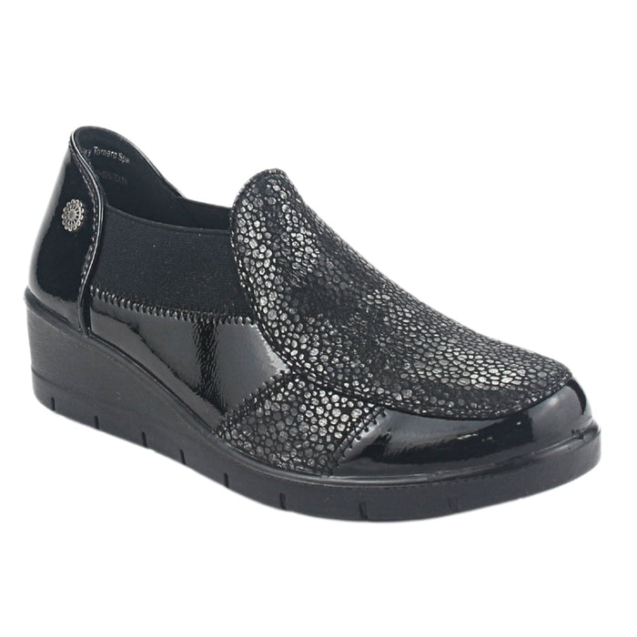 Zapato Chalada Mujer Olga-1 Negro Casual Mocasines Taco Chalada