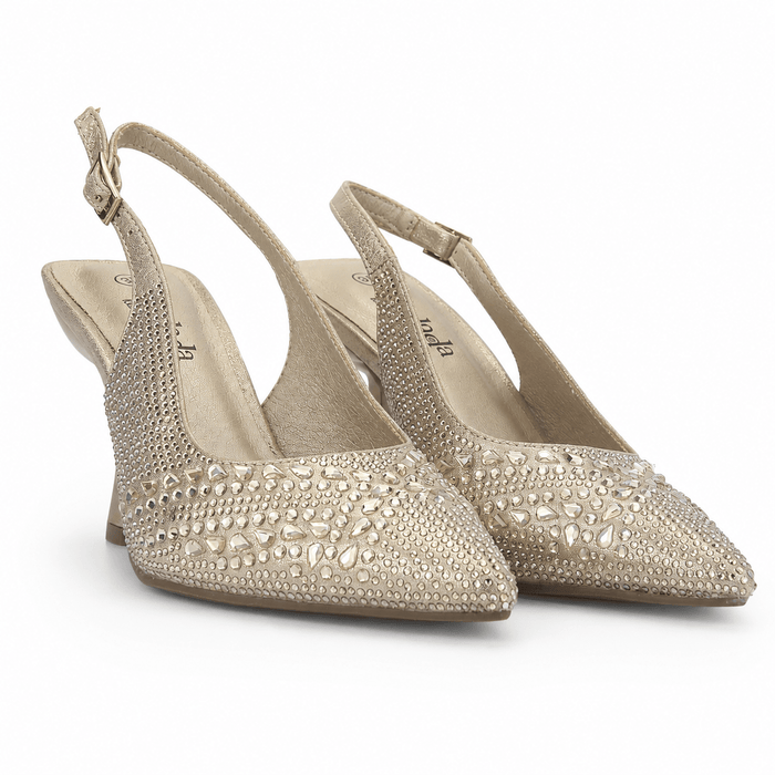 Zapato Dorado Mujer Casual Chalada Rebi Zapatos Chalada