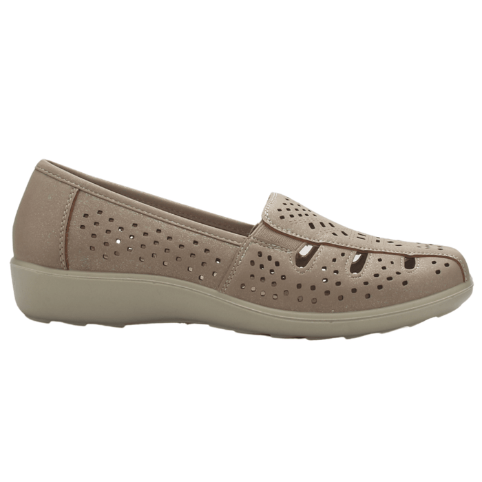 Zapato Mujer Casual Champagne Chalada Deco-1 Zapatos planos Chalada