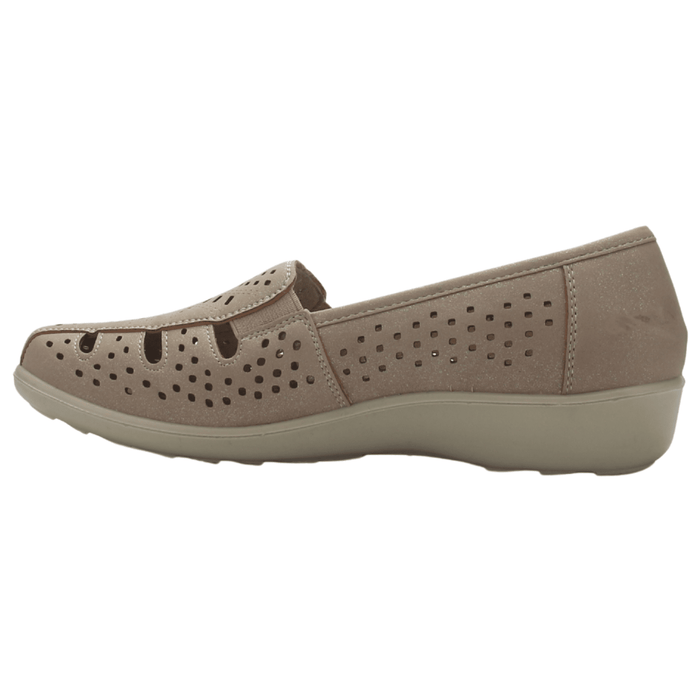 Zapato Mujer Casual Champagne Chalada Deco-1 Zapatos planos Chalada