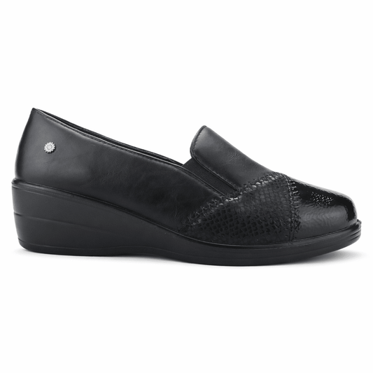 Zapato Negro Mujer Casual Chalada Osny Zapatos planos Chalada