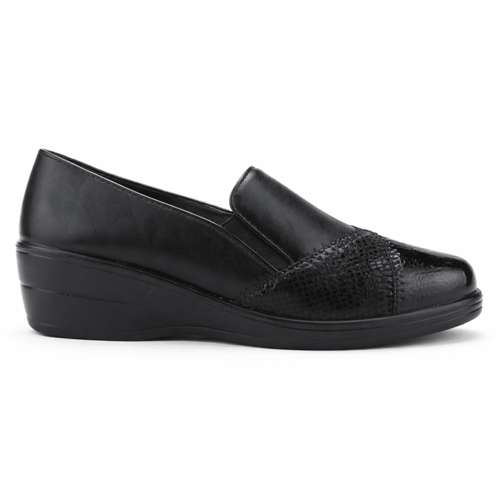 Zapato Negro Mujer Casual Chalada Osny Zapatos planos Chalada