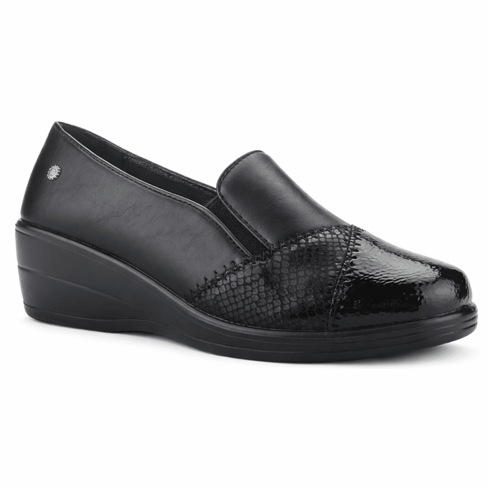 Zapato Negro Mujer Casual Chalada Osny Zapatos planos Chalada