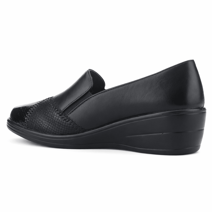 Zapato Negro Mujer Casual Chalada Osny Zapatos planos Chalada