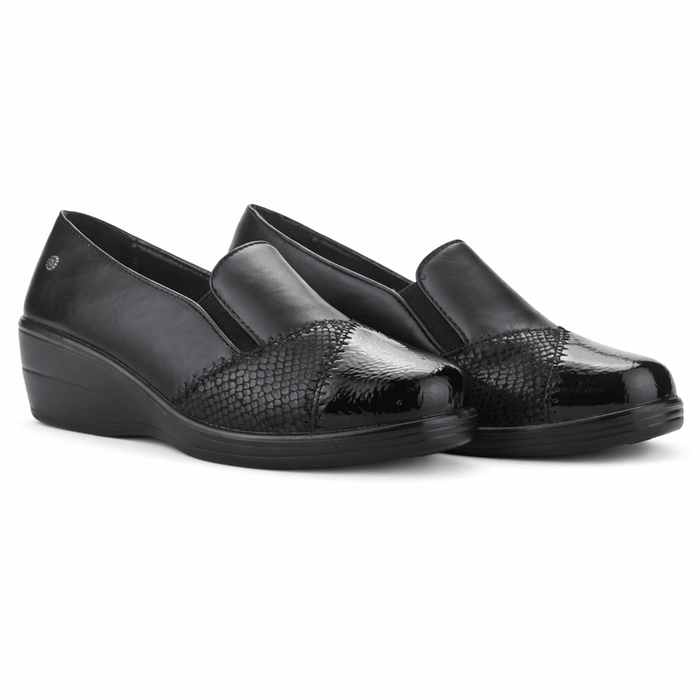 Zapato Negro Mujer Casual Chalada Osny Zapatos planos Chalada