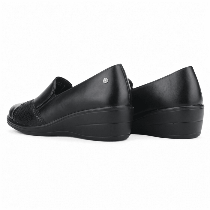 Zapato Negro Mujer Casual Chalada Osny Zapatos planos Chalada