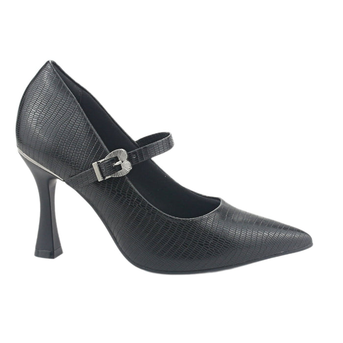 Zapato Ramarim Mujer 2418102 Negro Casual Tacones Altos Ramarim