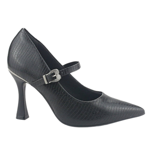 Zapato Ramarim Mujer 2418102 Negro Casual Tacones Altos Ramarim