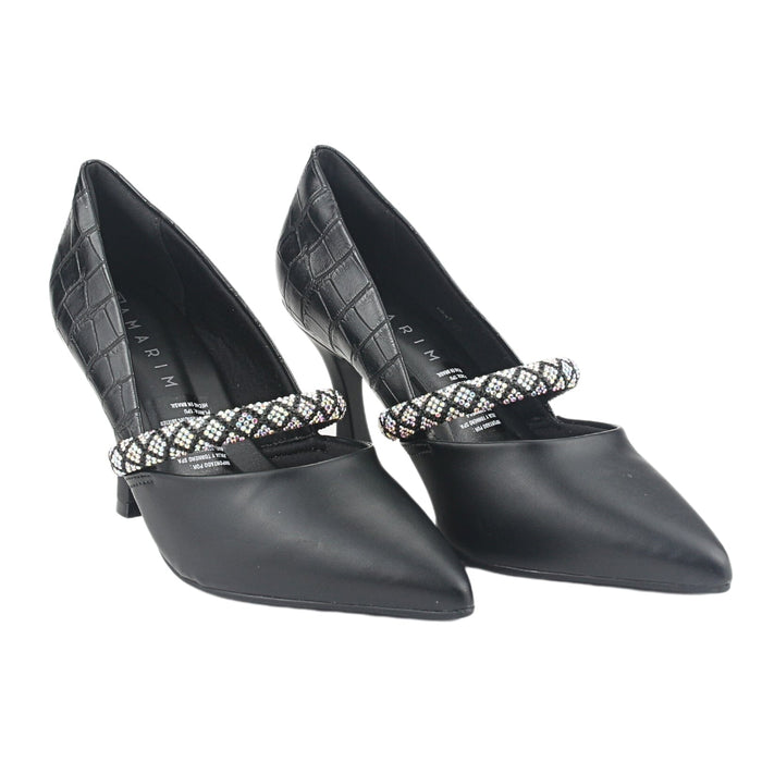 Zapato Ramarim Mujer 2418103 Negro Casual Tacones Altos Ramarim