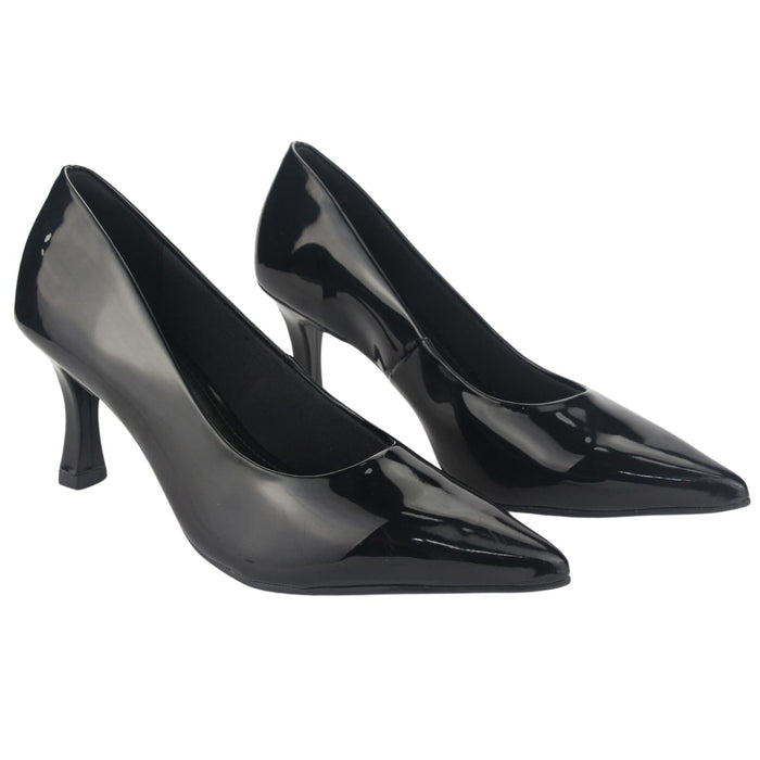 Zapato Via Marte Mujer 23-15707 V Preto Casual Zapatos Taco Via Marte