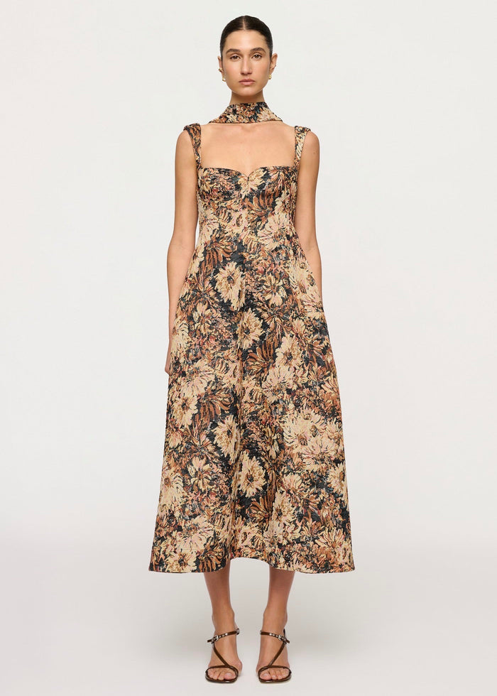 Zinnia Midi Dress (Mirelle Jacquard)
